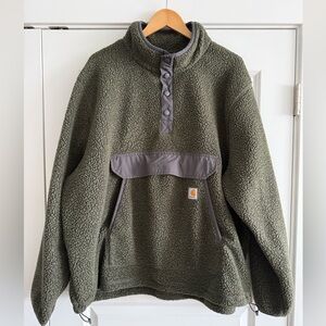 Carhartt Olive Sherpa Fleece Jacket
